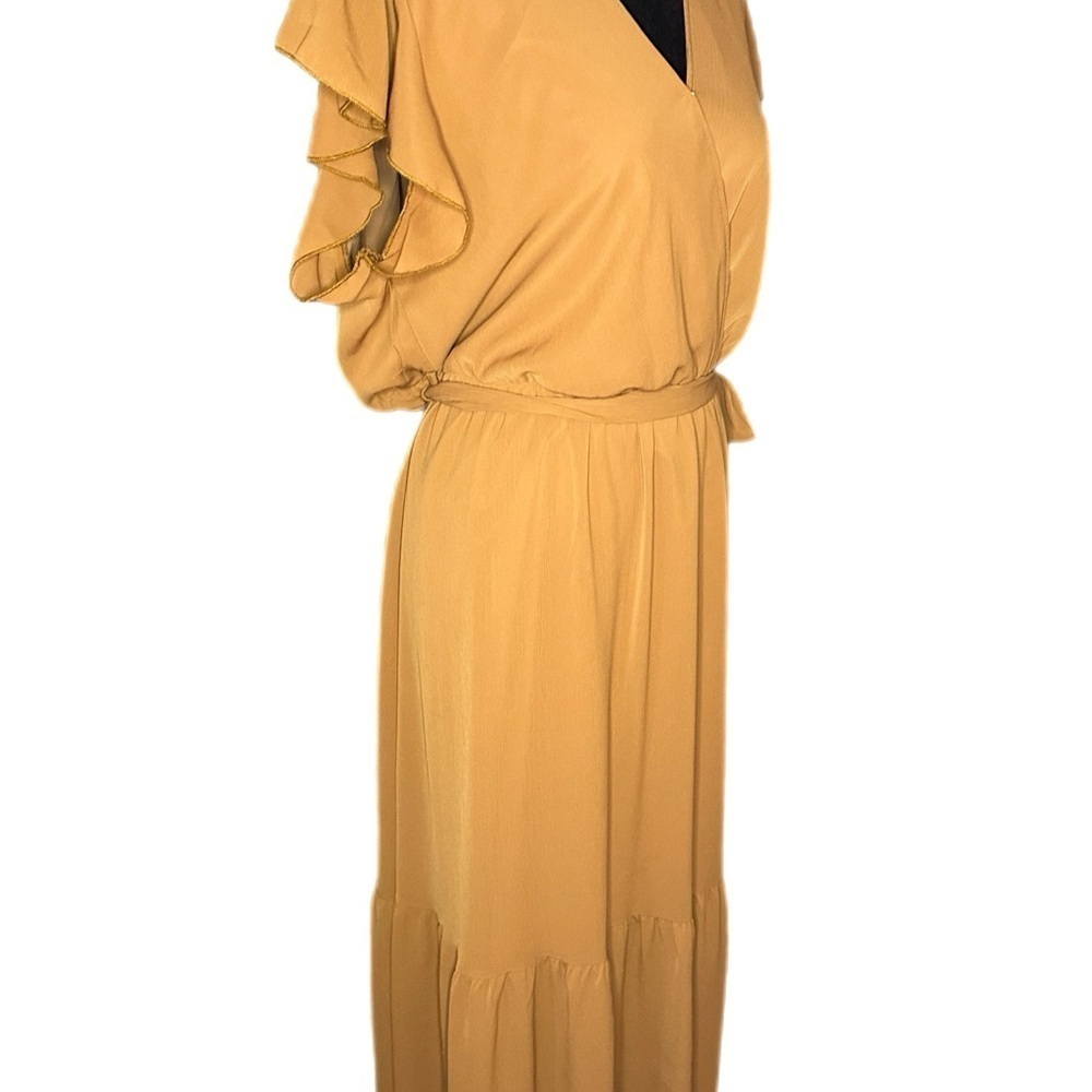 PrettyGarden Maxi Wrap Dress with Ruffle Sleeves size XL - Picture 4 of 9